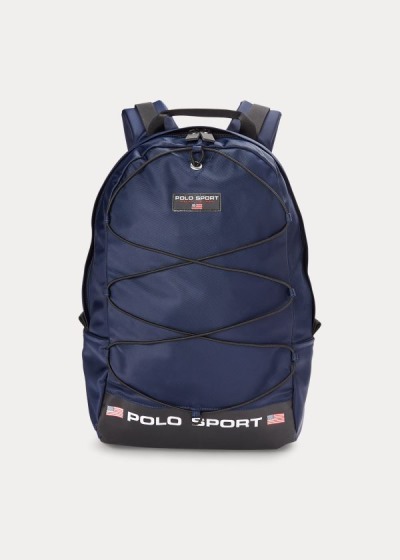 Mochilas Polo Ralph Lauren Hombre Azul Marino - Polo Sport Nylon - KFBYI1695